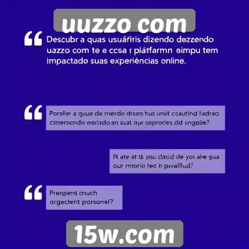 Feedback dos usuários sobre Uuzzo com